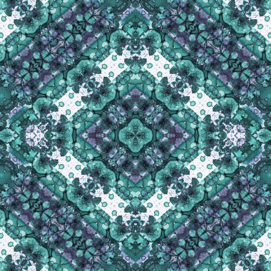 Kusursuz kare soyut desen. Sanat dokusu. Sanat mandala. Simetrik desen