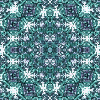 Kusursuz kare soyut desen. Sanat dokusu. Sanat mandala. Simetrik desen