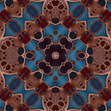 Kusursuz kare soyut desen. Sanat dokusu. Sanat mandala. Simetrik desen