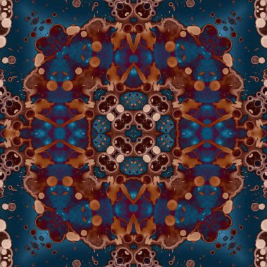 Kusursuz kare soyut desen. Sanat dokusu. Sanat mandala. Simetrik desen