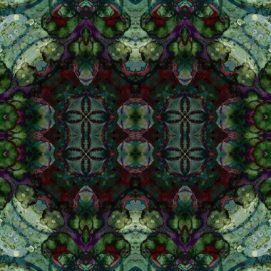 Kusursuz kare soyut desen. Sanat dokusu. Sanat mandala. Simetrik desen