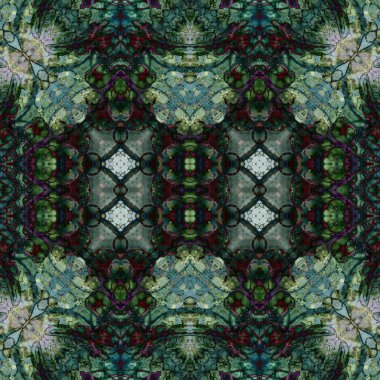 Kusursuz kare soyut desen. Sanat dokusu. Sanat mandala. Simetrik desen