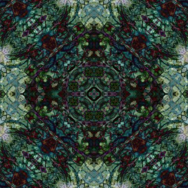 Kusursuz kare soyut desen. Sanat dokusu. Sanat mandala. Simetrik desen