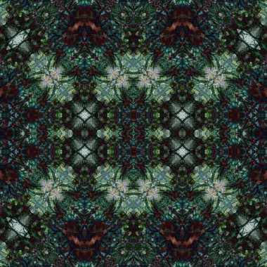 Kusursuz kare soyut desen. Sanat dokusu. Sanat mandala. Simetrik desen