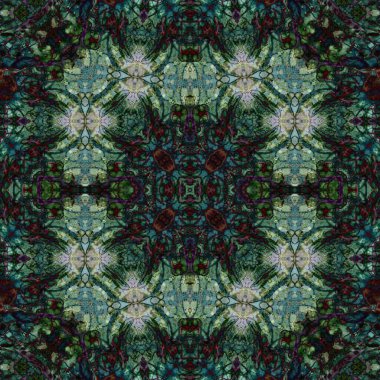 Kusursuz kare soyut desen. Sanat dokusu. Sanat mandala. Simetrik desen