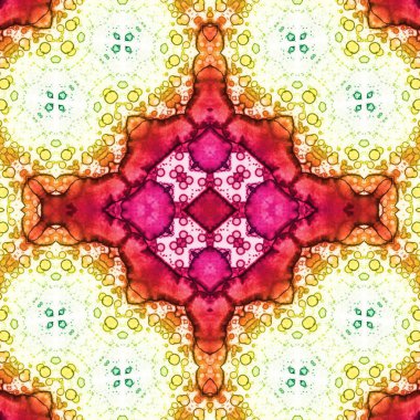 Kusursuz kare soyut desen. Sanat dokusu. Sanat mandala. Simetrik desen