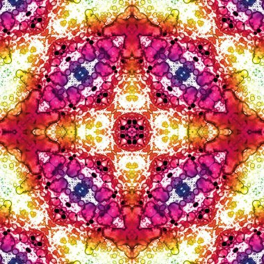 Kusursuz kare soyut desen. Sanat dokusu. Sanat mandala. Simetrik desen