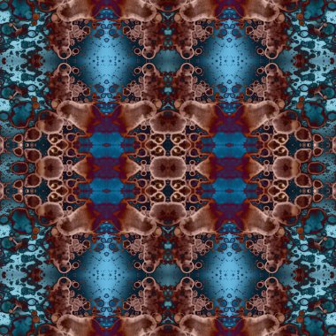 Kusursuz kare soyut desen. Sanat dokusu. Sanat mandala. Simetrik desen