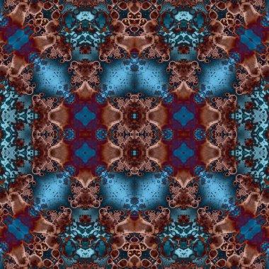 Kusursuz kare soyut desen. Sanat dokusu. Sanat mandala. Simetrik desen