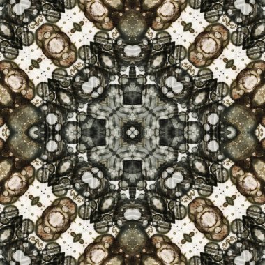 Kusursuz kare soyut desen. Sanat dokusu. Sanat mandala. Simetrik desen