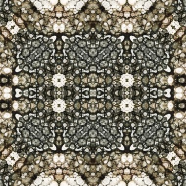 Kusursuz kare soyut desen. Sanat dokusu. Sanat mandala. Simetrik desen