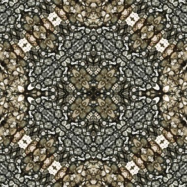 Kusursuz kare soyut desen. Sanat dokusu. Sanat mandala. Simetrik desen