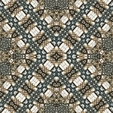 Kusursuz kare soyut desen. Sanat dokusu. Sanat mandala. Simetrik desen