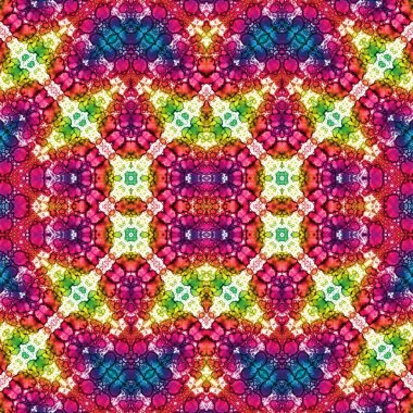 Kusursuz kare soyut desen. Sanat dokusu. Sanat mandala. Simetrik desen