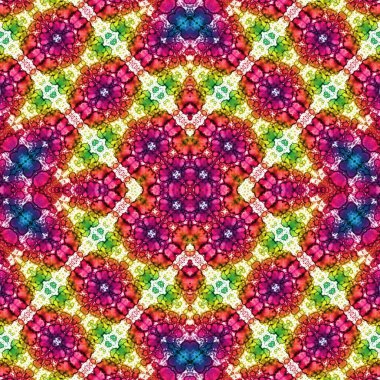 Kusursuz kare soyut desen. Sanat dokusu. Sanat mandala. Simetrik desen