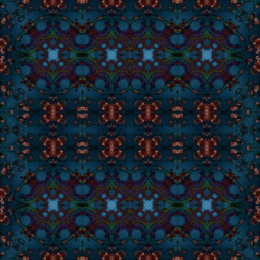 Kusursuz kare soyut desen. Sanat dokusu. Sanat mandala. Simetrik desen