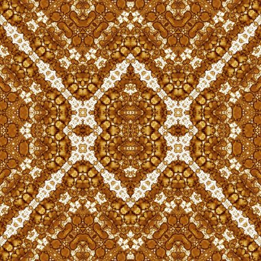 Kusursuz kare soyut desen. Sanat dokusu. Sanat mandala. Simetrik desen