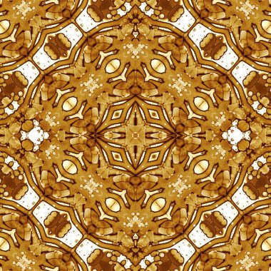 Kusursuz kare soyut desen. Sanat dokusu. Sanat mandala. Simetrik desen