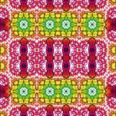 Kusursuz kare soyut desen. Sanat dokusu. Sanat mandala. Simetrik desen