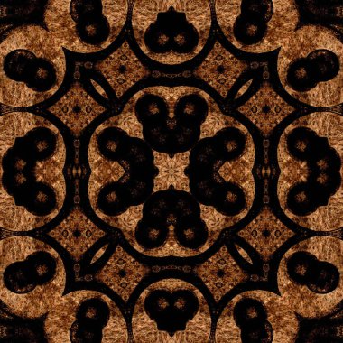 Kusursuz kare soyut desen. Sanat dokusu. Sanat mandala. Simetrik desen