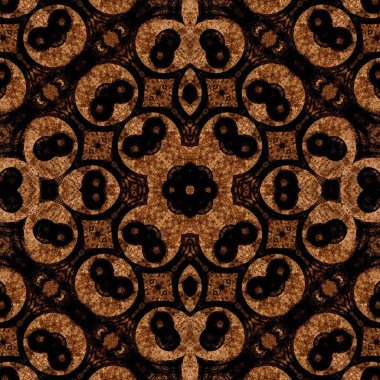 Kusursuz kare soyut desen. Sanat dokusu. Sanat mandala. Simetrik desen