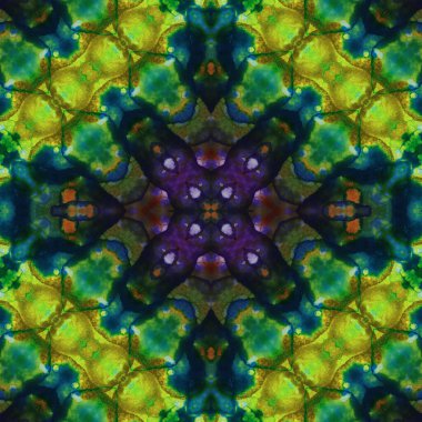 Kusursuz kare soyut desen. Sanat dokusu. Sanat mandala. Simetrik desen