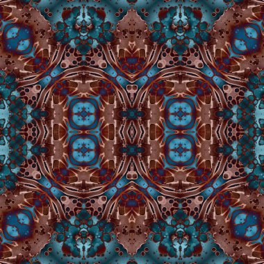 Kusursuz kare soyut desen. Sanat dokusu. Sanat mandala. Simetrik desen