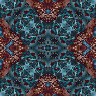 Kusursuz kare soyut desen. Sanat dokusu. Sanat mandala. Simetrik desen