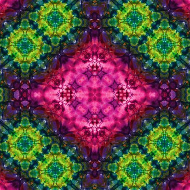 Kusursuz kare soyut desen. Sanat dokusu. Sanat mandala. Simetrik desen