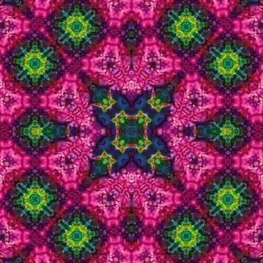 Kusursuz kare soyut desen. Sanat dokusu. Sanat mandala. Simetrik desen