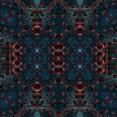 Kusursuz kare soyut desen. Sanat dokusu. Sanat mandala. Simetrik desen