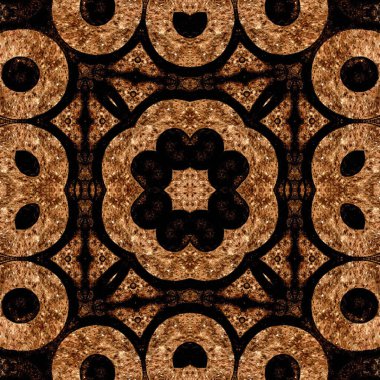 Kusursuz kare soyut desen. Sanat dokusu. Sanat mandala. Simetrik desen