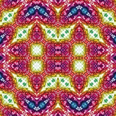 Kusursuz kare soyut desen. Sanat dokusu. Sanat mandala. Simetrik desen