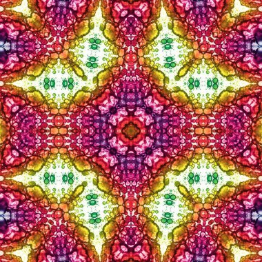 Kusursuz kare soyut desen. Sanat dokusu. Sanat mandala. Simetrik desen