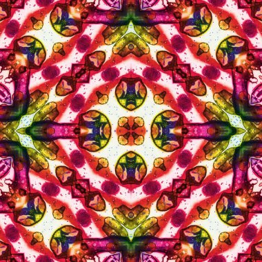 Kusursuz kare soyut desen. Sanat dokusu. Sanat mandala. Simetrik desen