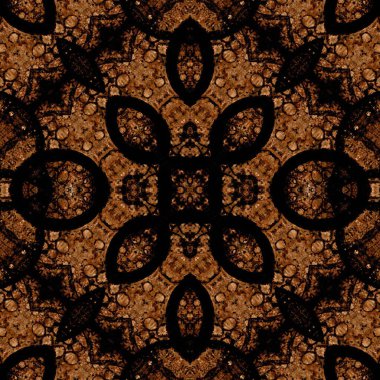 Kusursuz kare soyut desen. Sanat dokusu. Sanat mandala. Simetrik desen