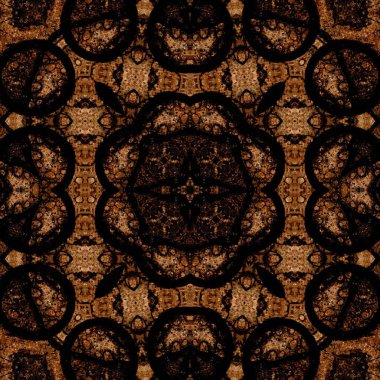 Kusursuz kare soyut desen. Sanat dokusu. Sanat mandala. Simetrik desen