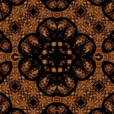 Kusursuz kare soyut desen. Sanat dokusu. Sanat mandala. Simetrik desen