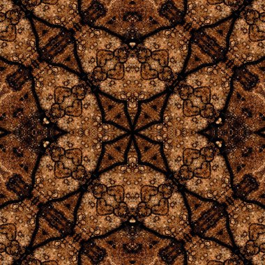 Kusursuz kare soyut desen. Sanat dokusu. Sanat mandala. Simetrik desen