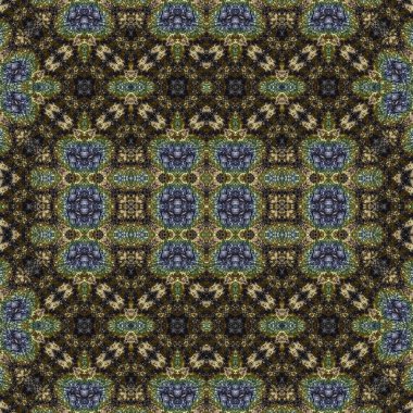 Kusursuz kare soyut desen. Sanat dokusu. Sanat mandala. Simetrik desen