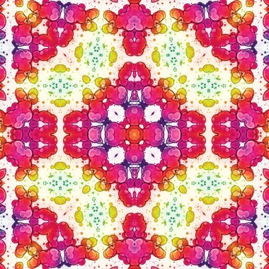 Kusursuz kare soyut desen. Sanat dokusu. Sanat mandala. Simetrik desen