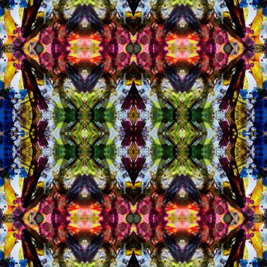 Kusursuz kare soyut desen. Sanat dokusu. Sanat mandala. Simetrik desen