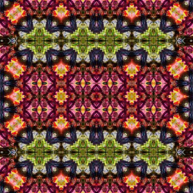 Kusursuz kare soyut desen. Sanat dokusu. Sanat mandala. Simetrik desen