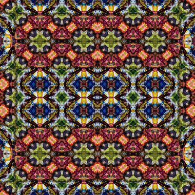 Kusursuz kare soyut desen. Sanat dokusu. Sanat mandala. Simetrik desen