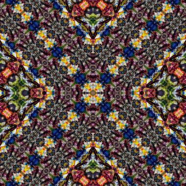 Kusursuz kare soyut desen. Sanat dokusu. Sanat mandala. Simetrik desen