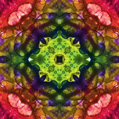 Kusursuz kare soyut desen. Sanat dokusu. Sanat mandala. Simetrik desen