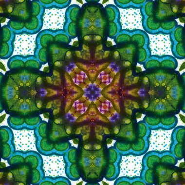 Kusursuz kare soyut desen. Sanat dokusu. Sanat mandala. Simetrik desen