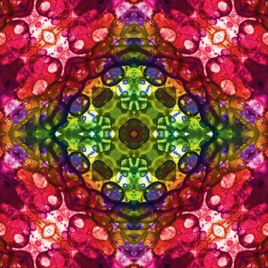 Kusursuz kare soyut desen. Sanat dokusu. Sanat mandala. Simetrik desen