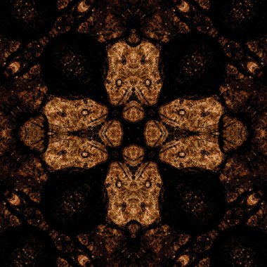 Kusursuz kare soyut desen. Sanat dokusu. Sanat mandala. Simetrik desen