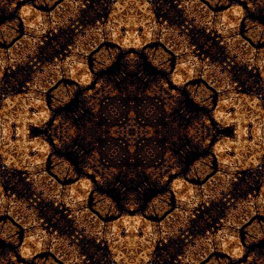 Kusursuz kare soyut desen. Sanat dokusu. Sanat mandala. Simetrik desen